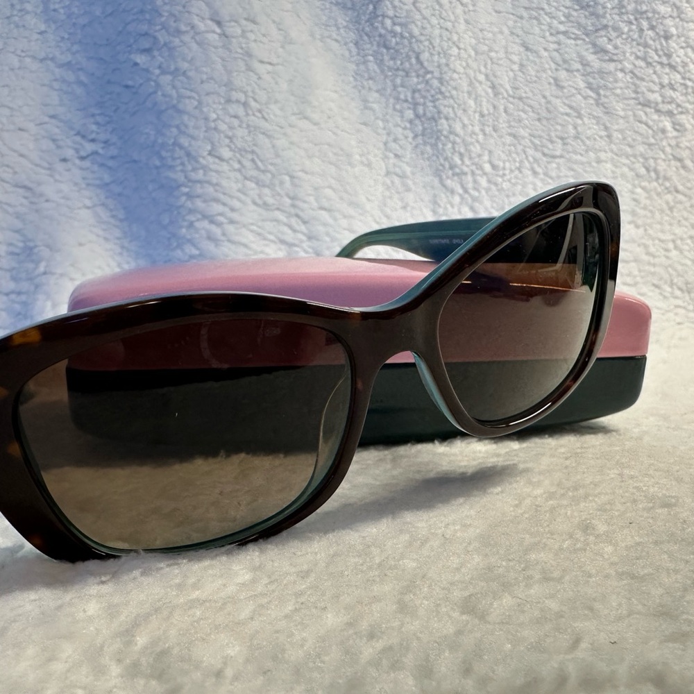 Kate Spade Aqua & Tortoise Shell Sunglasses
